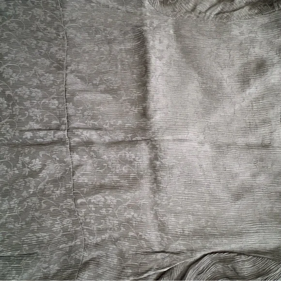 J. Jill Crinkle Textured Smocked Sleeve Dress in Oxford Grey | Like-New | Sz M - Picture 11 of 15